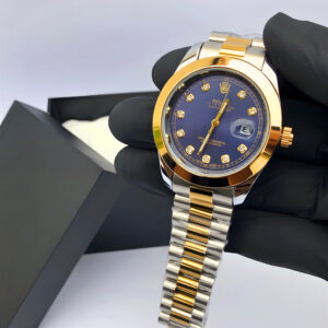 Rolex Dual Tone – Luxury Blue Dial Watch with Gold & Silver Strap