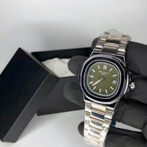 Patek Philippe Geneve – Stainless Steel Luxury Watch - Green Dial
