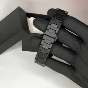 Arabic Aura Classic – Premium Black Fiber Watch with Blue & White Dial - Image 3